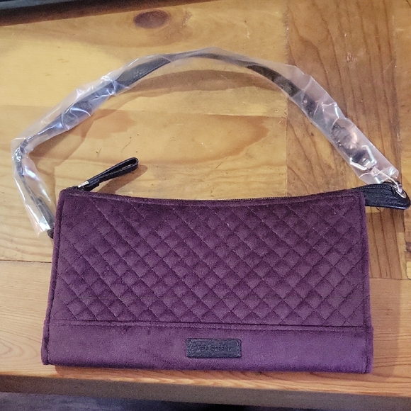 Vera Bradley Handbags - Vera Bradley Quilted Purple Wristlet